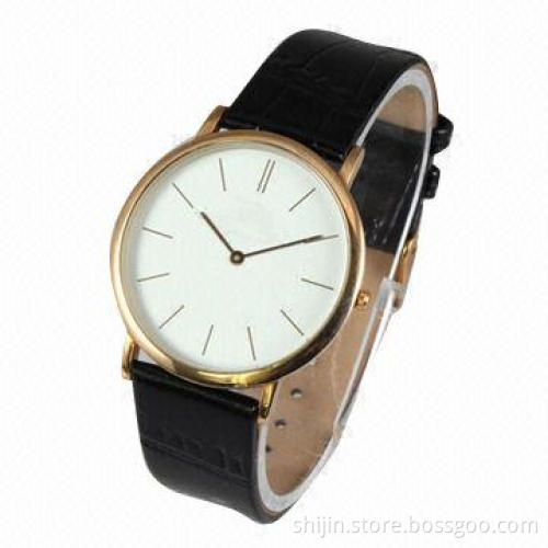 Fashionable ultra-thin stainless steel water-resistant quartz watch with Japan movement